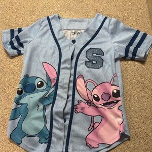 Disney Blue and Pink Character Jersey